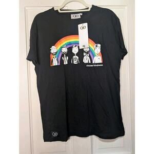 Queer Eye‎ Black Rainbow Pride Choose Kindness Men's S T-Shirt Pride (934)